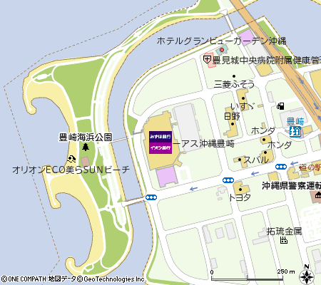イーアス沖縄豊崎出張所（ATM）付近の地図